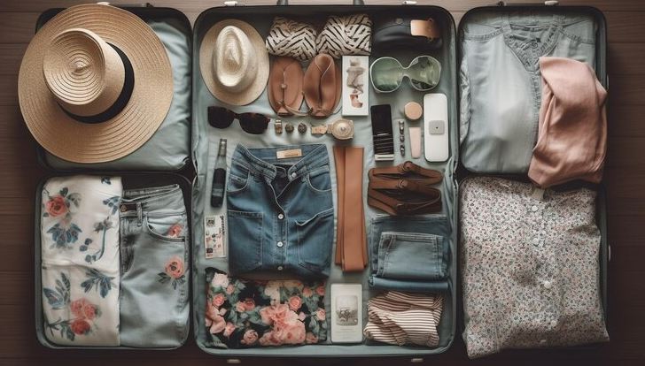 packing a suitcase