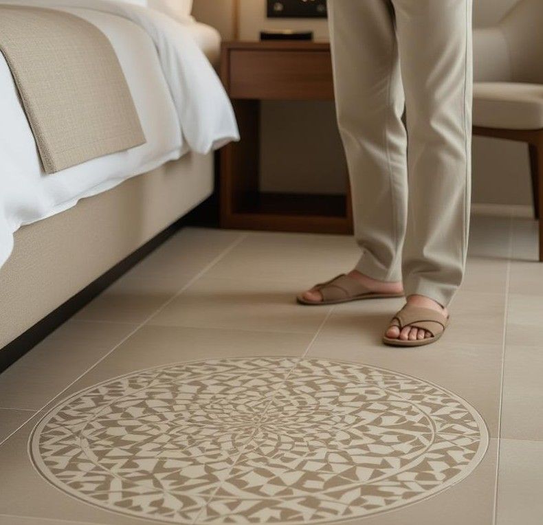 airbnb clean tiled floors